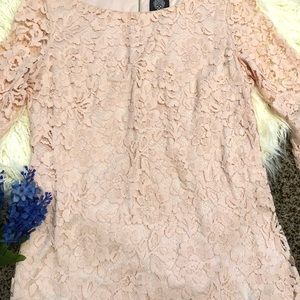 Women’s pink trim midi dress